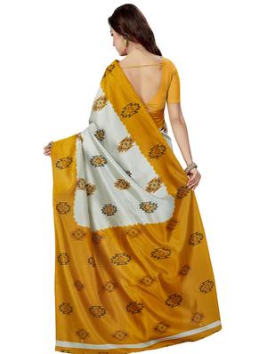geometrical printed saree with blouse - 16377930 - Standard Image - 2