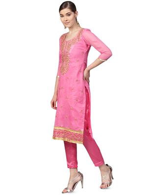 embroidered unstitched suit - 16380567 - Standard Image - 2