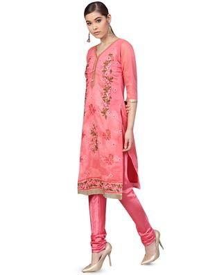 embroidered unstitched suit - 16380568 - Standard Image - 2