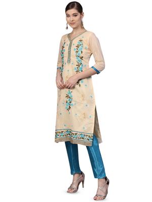 embroidered unstitched suit - 16380570 - Standard Image - 2
