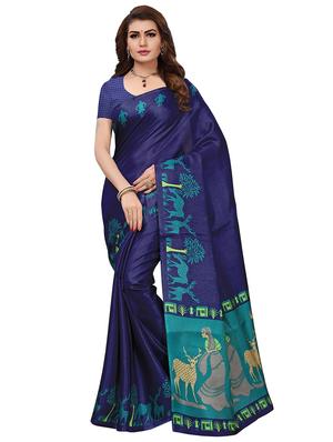 multi colored silk combos saree with blouse - 16380583 - Standard Image - 2