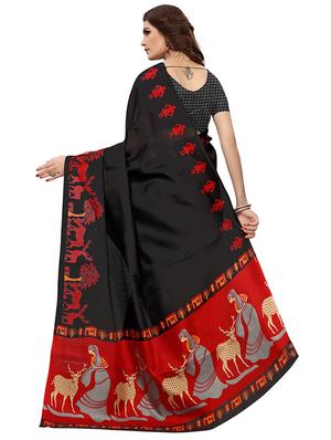multi colored silk combos saree with blouse - 16380589 - Standard Image - 5