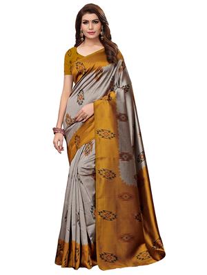 multi colored silk combos saree with blouse - 16380591 - Standard Image - 2