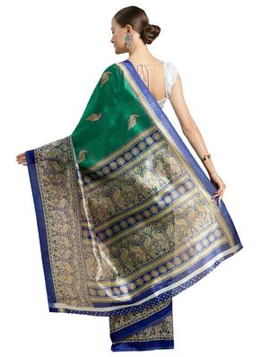 conversational printed saree with blouse - 16380822 - Standard Image - 2