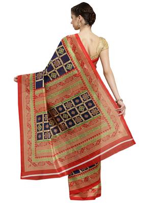 floral printed saree with blouse - 16380824 - Standard Image - 2