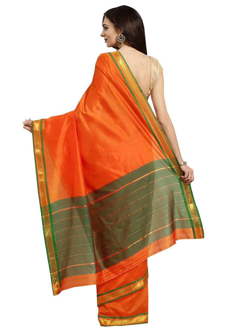 bordered woven saree - 16380853 - Zoom Image - 2