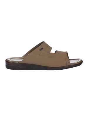 brown leather slip on sandals - 16382832 - Standard Image - 2
