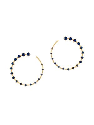 blue hoop earring - 16383039 - Standard Image - 2