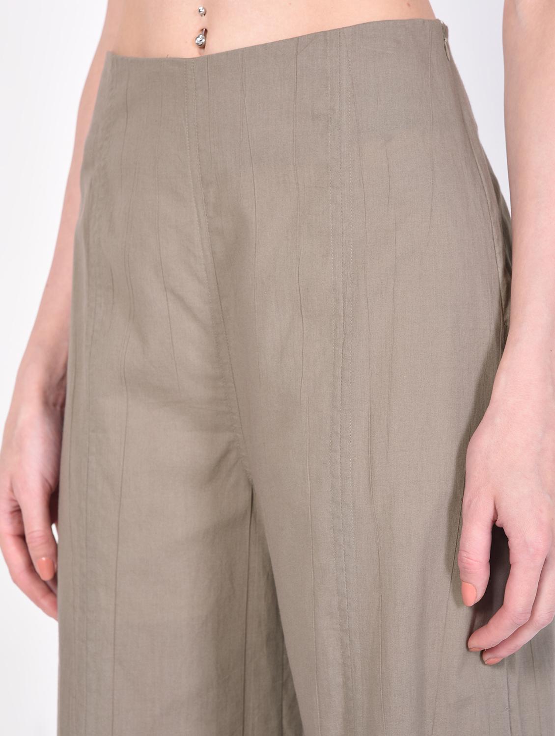 high rise slit detail trouser - 16383609 - Zoom Image - 5