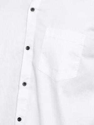 white solid casual shirt - 16385038 - Standard Image - 5