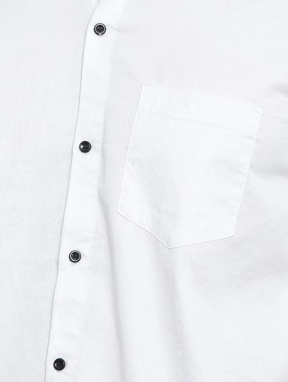 white solid casual shirt - 16385038 - Zoom Image - 5