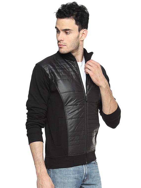 black solid quilted jacket - 16385262 - Zoom Image - 2