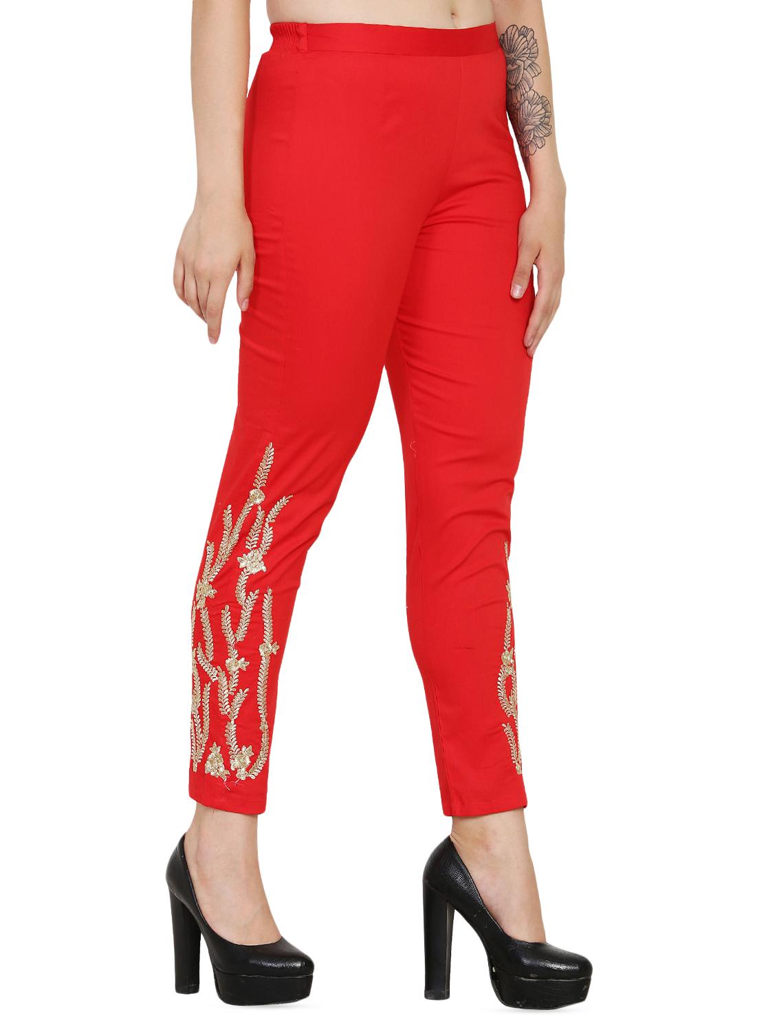 zari straight tapered pant - 16385292 - Zoom Image - 2