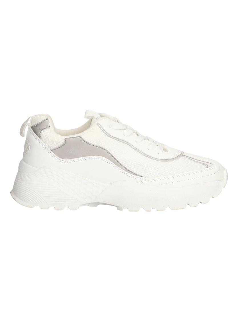 white lace-up sports shoes - 16386422 - Zoom Image - 2