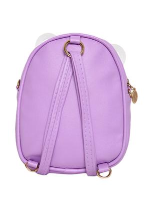 purple leatherette (pu) fashion backpack - 16386715 - Standard Image - 2