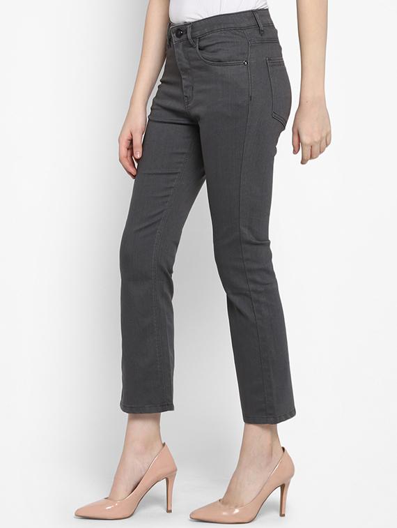 high rise solid boot cut jeans - 16387341 - Zoom Image - 2