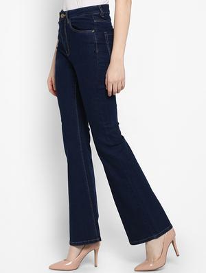 high rise solid boot cut jeans - 16387343 - Standard Image - 2