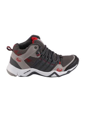 lancer grey fabric lace up sport shoes - 16387382 - Standard Image - 2