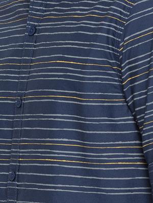 navy blue cotton casual shirt - 16388564 - Standard Image - 5