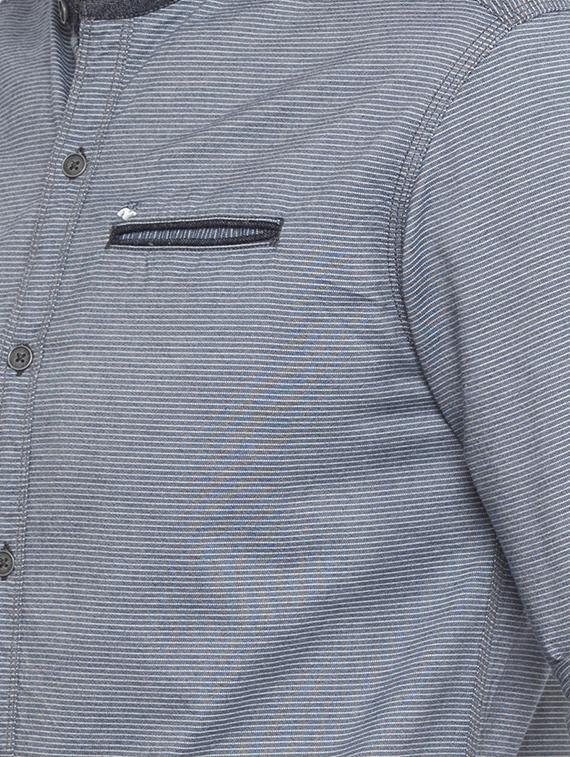 blue cotton casual shirt - 16388623 - Zoom Image - 5