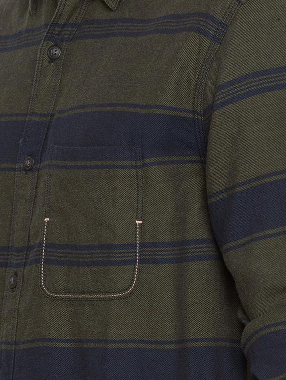 green striped casual shirt - 16388627 - Zoom Image - 5