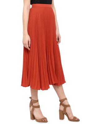 high rise accordion pleated skirt - 16389087 - Standard Image - 2