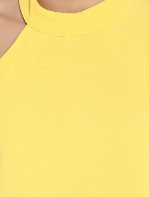 single shoulder bell sleeved top - 16389110 - Standard Image - 5