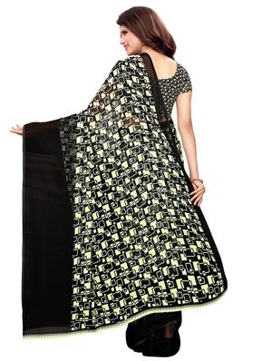geometrical printed saree with blouse - 16389293 - Standard Image - 2