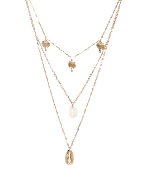 gold short necklace - 16390318 - Standard Image - 1
