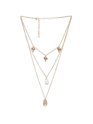 gold short necklace - 16390318 - Standard Image - 2