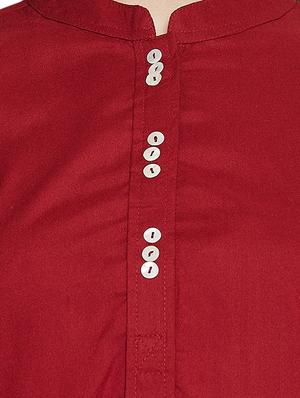 solid straight kurti - 16391868 - Standard Image - 5