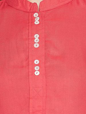 solid straight kurti - 16391877 - Standard Image - 5