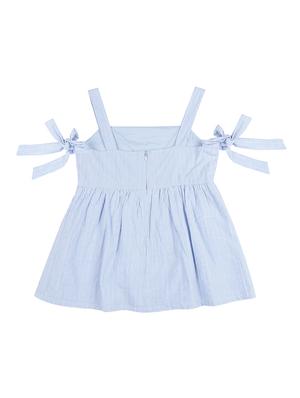 floral embroidery detail striped top - 16391902 - Standard Image - 2