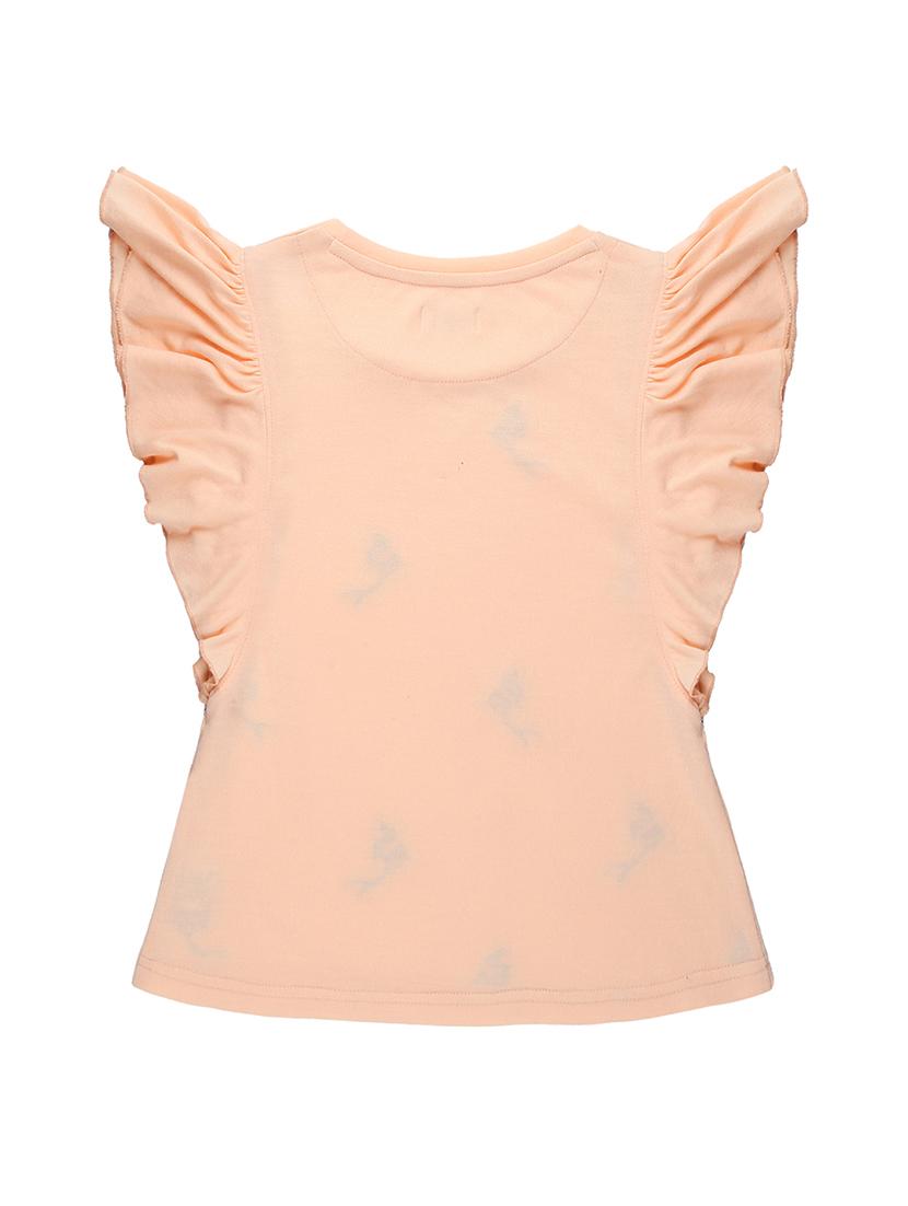 quirky appliqued ruffle sleeve top - 16391932 - Zoom Image - 2