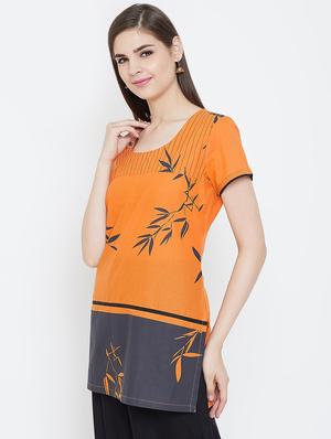 printed straight kurti - 16392542 - Standard Image - 2