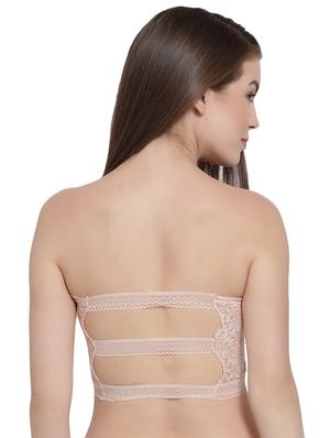 styled back lace inserted tube bra - 16396804 - Standard Image - 2