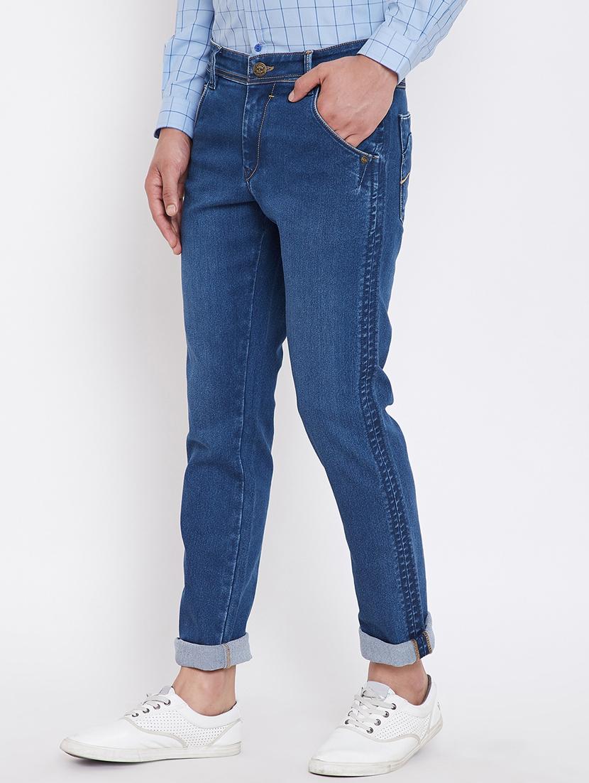 blue light washed denim jeans - 16396817 - Zoom Image - 2