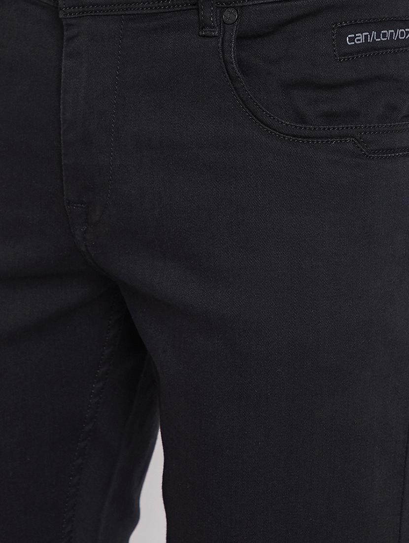 black plain denim jeans - 16396820 - Zoom Image - 5