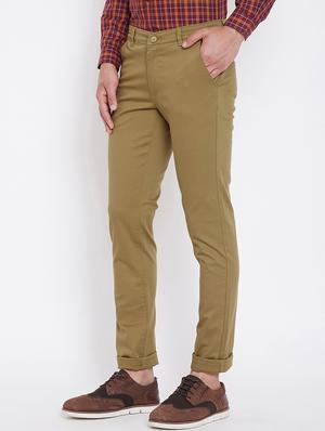 brown solid chinos - 16396834 - Standard Image - 2