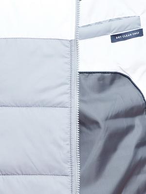grey color block quilted jacket - 16396883 - Standard Image - 5