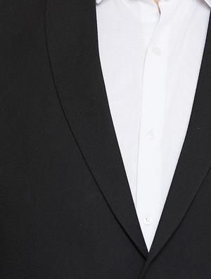black solid single breasted formal blazer - 16396890 - Standard Image - 5