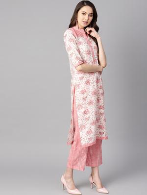 floral printed kurta pant set - 16399565 - Standard Image - 2