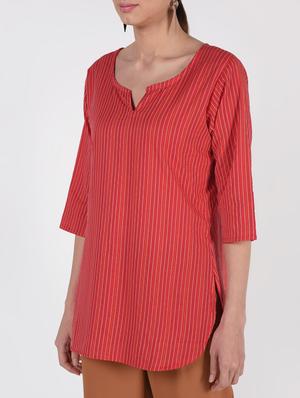 printed a-line kurti - 16399869 - Standard Image - 5