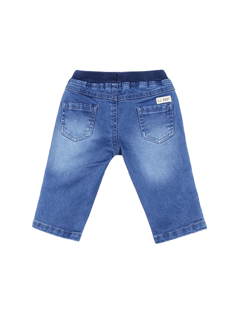 blue denim washed three-fourth - 16400436 - Zoom Image - 2
