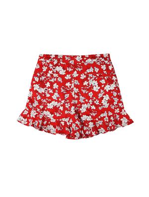 red cotton shorts - 16400439 - Standard Image - 2