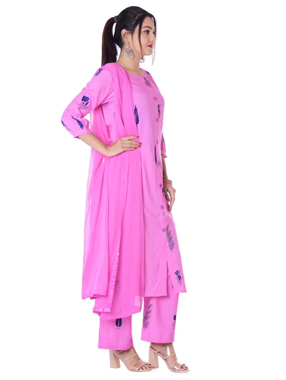 printed straight kurta - 16401718 - Zoom Image - 2