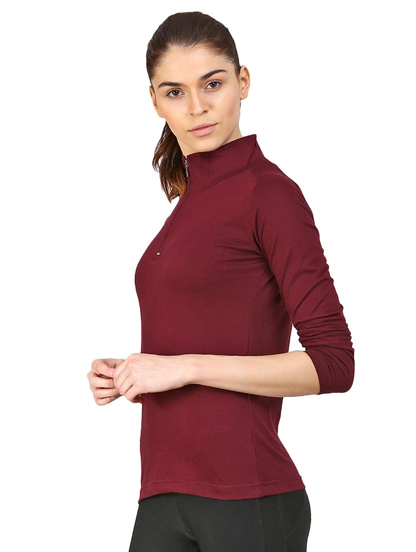 turtle neck zip detail sweatshirt - 16401824 - Zoom Image - 2