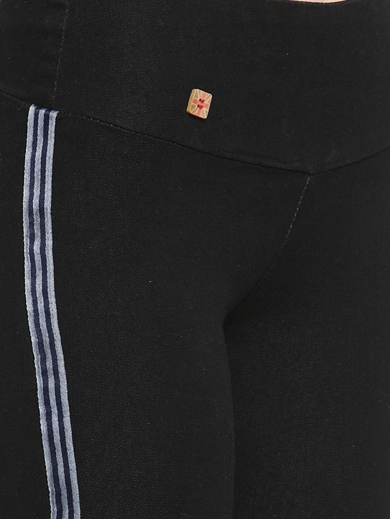side taped high rise jeggings - 16403048 - Zoom Image - 5