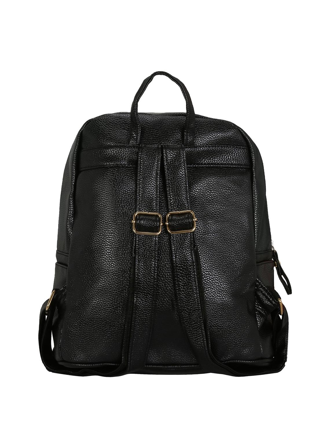 black leatherette (pu) regular backpack - 16403069 - Zoom Image - 2