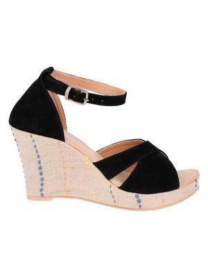 black ankle strap wedges - 16404202 - Standard Image - 2